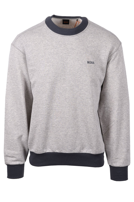BOSS ORANGE WE_EDGE SWEATSHIRT OPEN GREY Boss Orange Michael Stewart Menswear  Sweatshirts