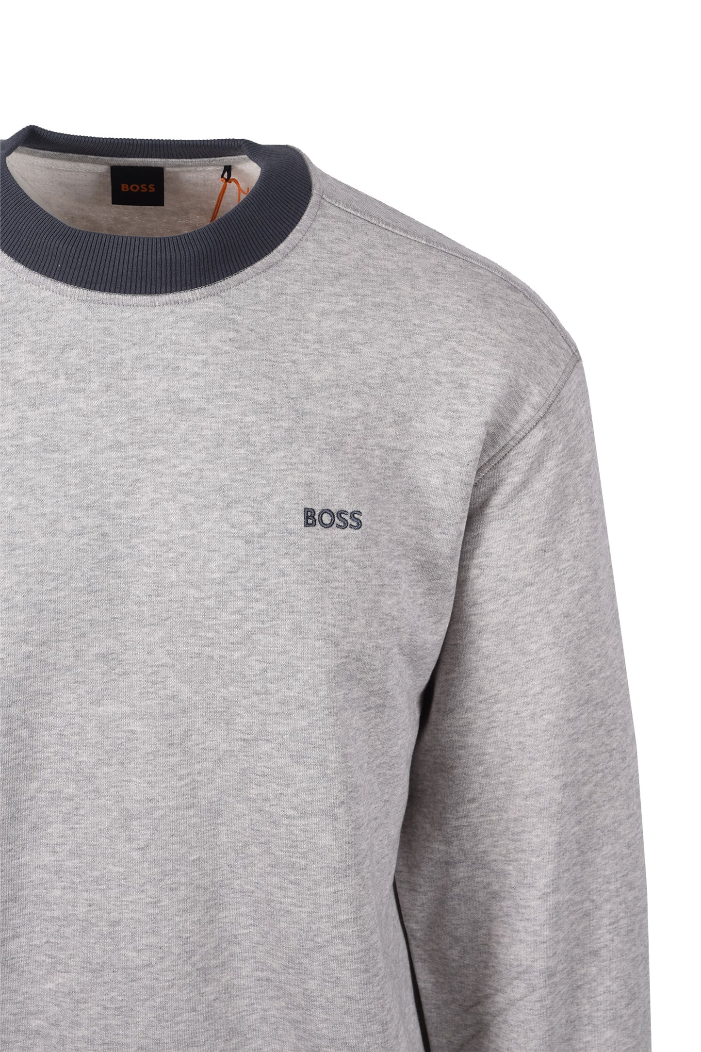 BOSS ORANGE WE_EDGE SWEATSHIRT OPEN GREY Boss Orange Michael Stewart Menswear  Sweatshirts