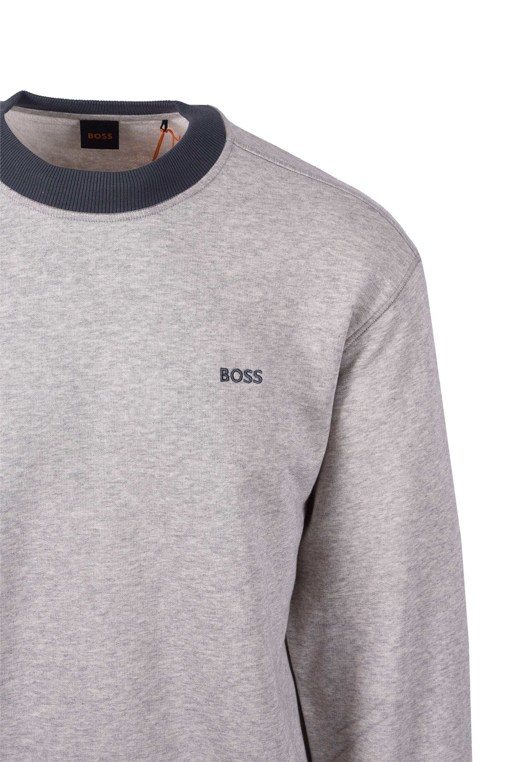 BOSS ORANGE WE_EDGE SWEATSHIRT OPEN GREY Boss Orange Michael Stewart Menswear  Sweatshirts