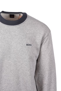 BOSS ORANGE WE_EDGE SWEATSHIRT OPEN GREY Boss Orange Michael Stewart Menswear  Sweatshirts
