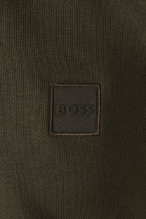 BOSS ORANGE ZETRUST HALF ZIP SWEATSHIRT BRIGHT GREEN Boss Orange Michael Stewart Menswear  Sweatshirts