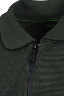 Boss Green Seth Heritage Full Zip Knitwear Open Green Boss Green