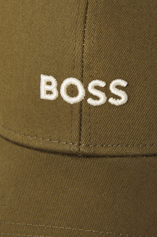 Boss Black Baseball Cap Dark Green