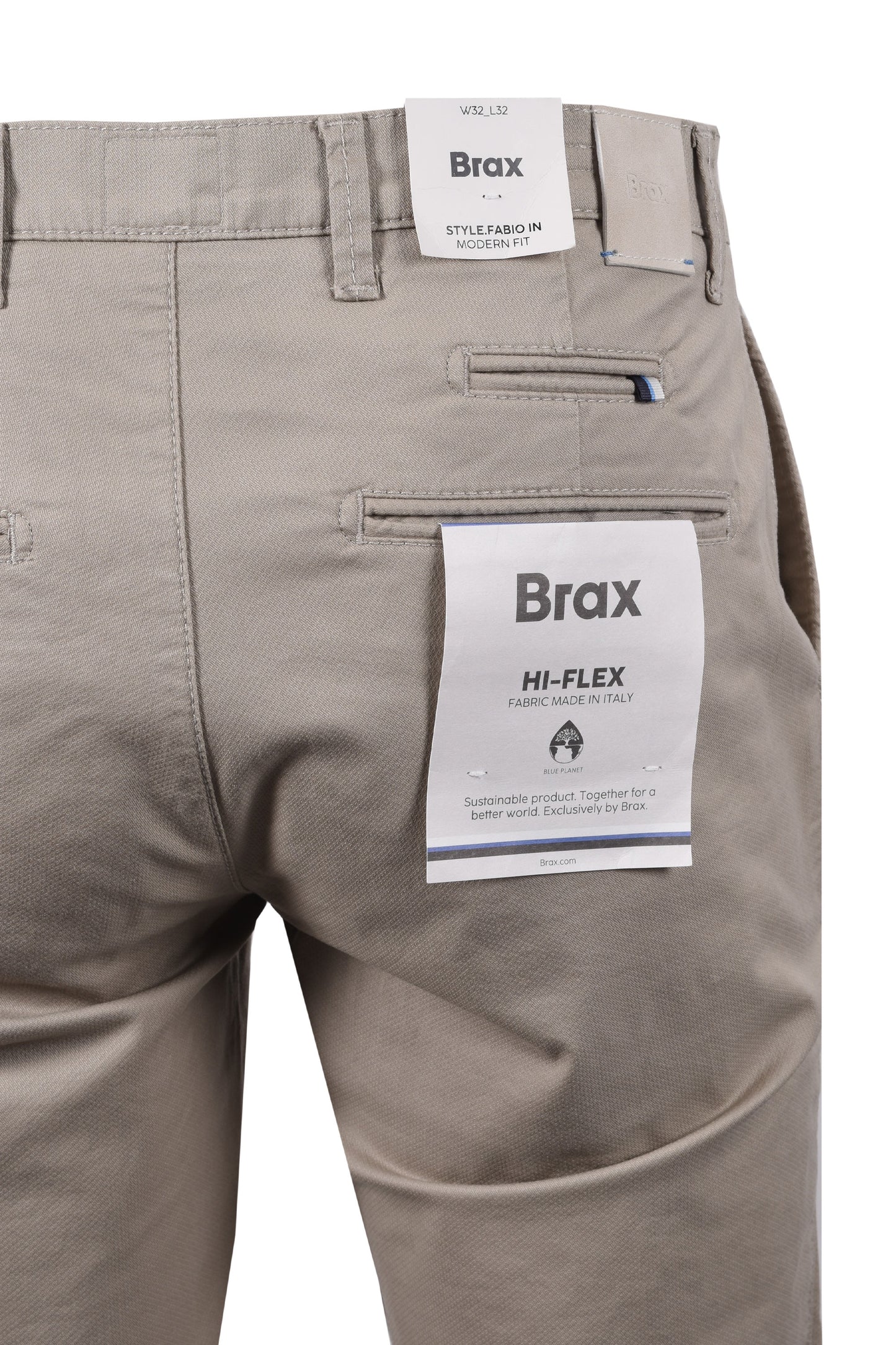BRAX FABIO COTTON TROUSER STONE
