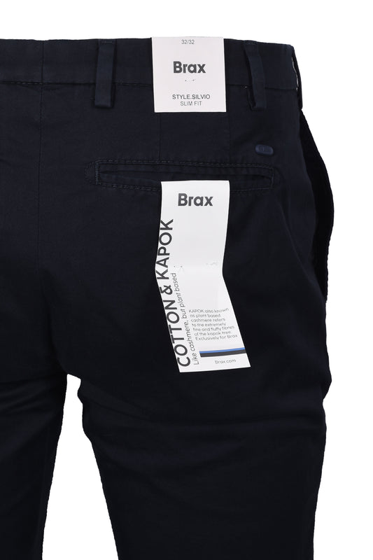 BRAX SILVIO COTTON CHINO NAVY