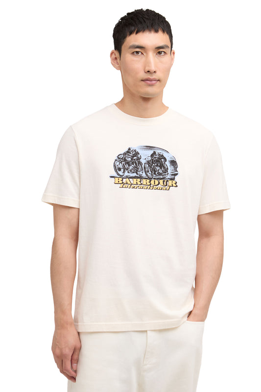 Barbour BANGERS T-SHIRT WHISPER WHITE
