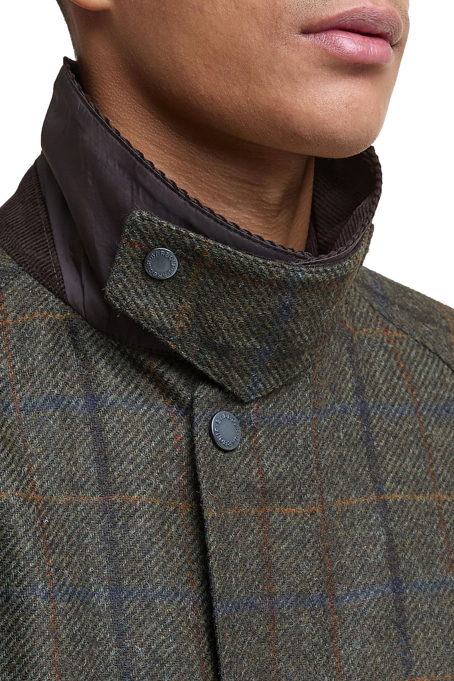 Barbour Bedale Wool Jacket Brown