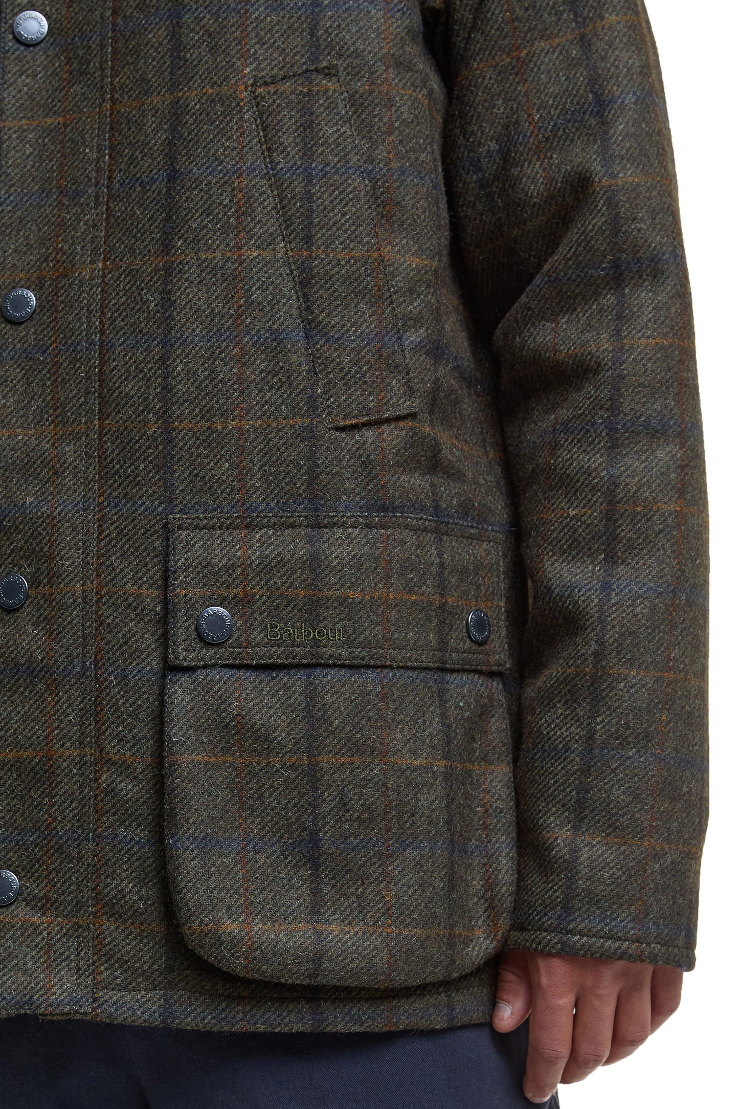 Barbour Bedale Wool Jacket Brown