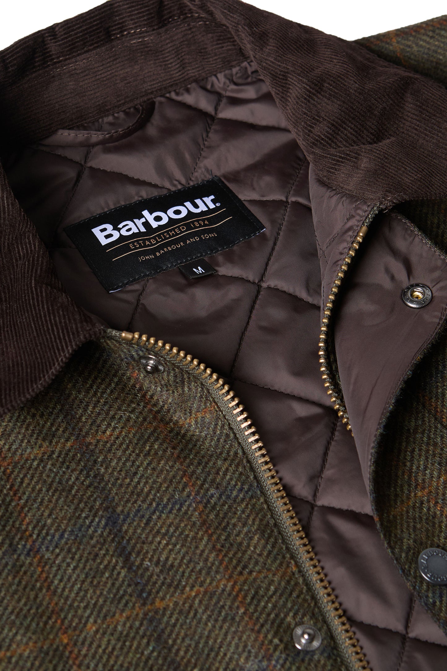 Barbour Bedale Wool Jacket Brown