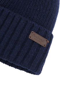 Barbour Carlton Beanie Hat Navy Barbour