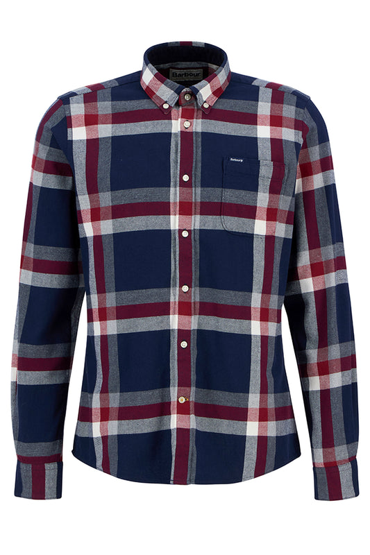 Barbour Folley Shirt Navy/Red