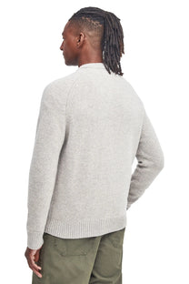 Barbour Grangetown Crew Neck Light Grey Barbour