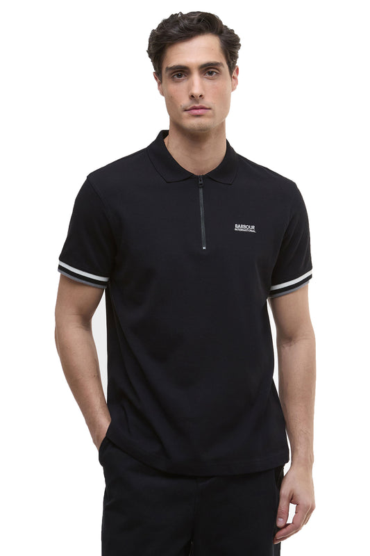 Barbour International Buxton Polo Black