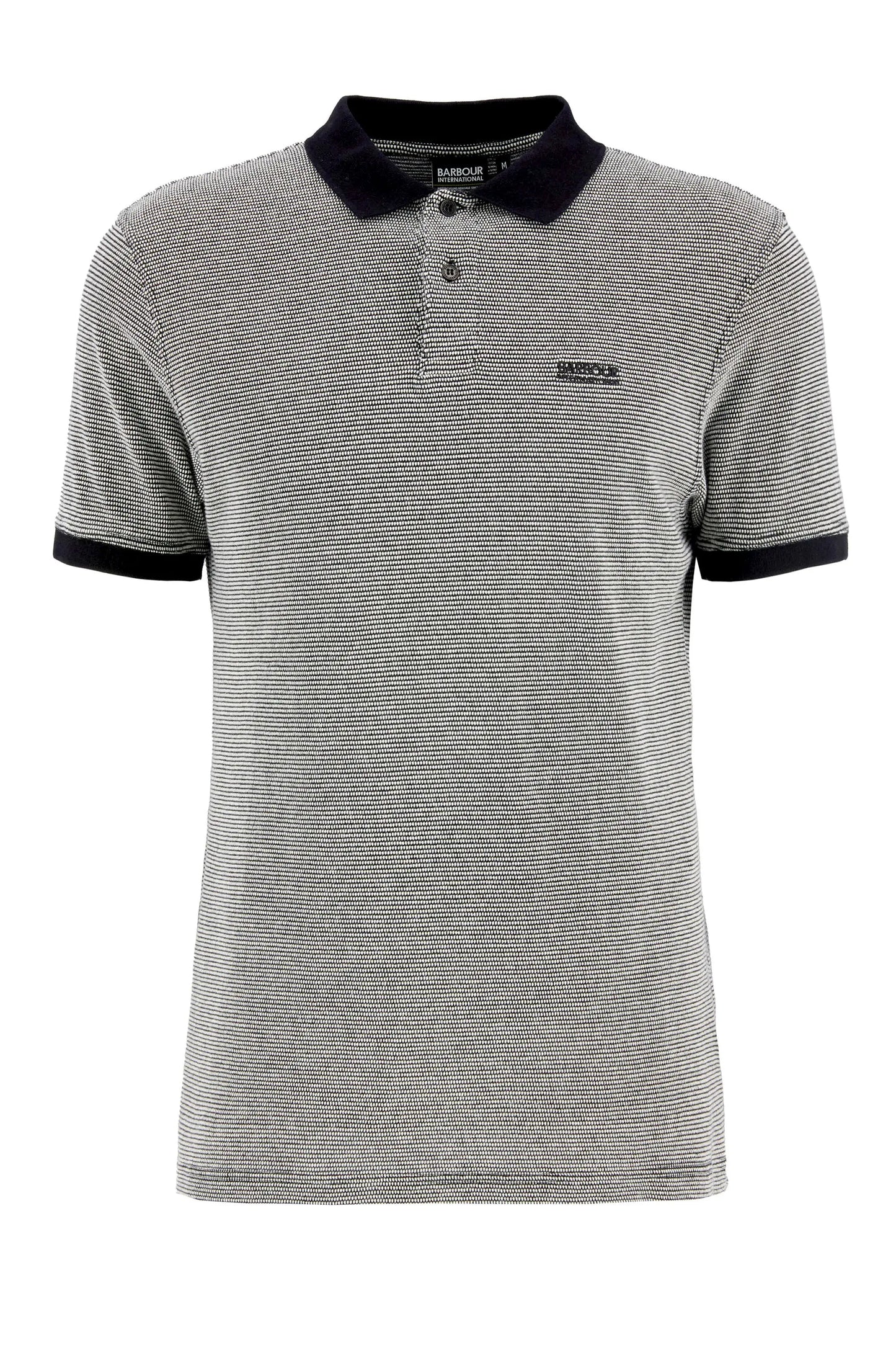 BARBOUR INTERNATIONAL HALLS POLO BLACK Barbour International