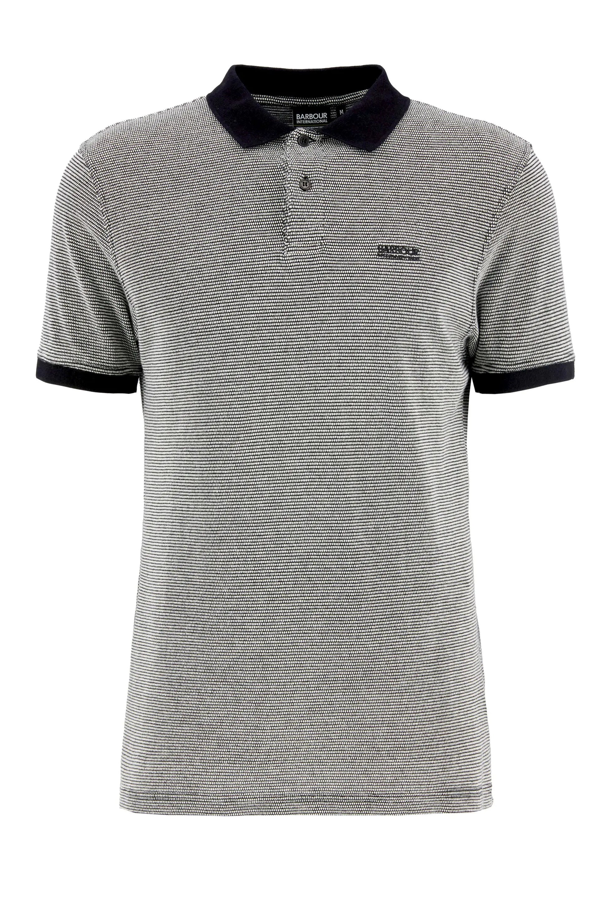 BARBOUR INTERNATIONAL HALLS POLO BLACK Barbour International