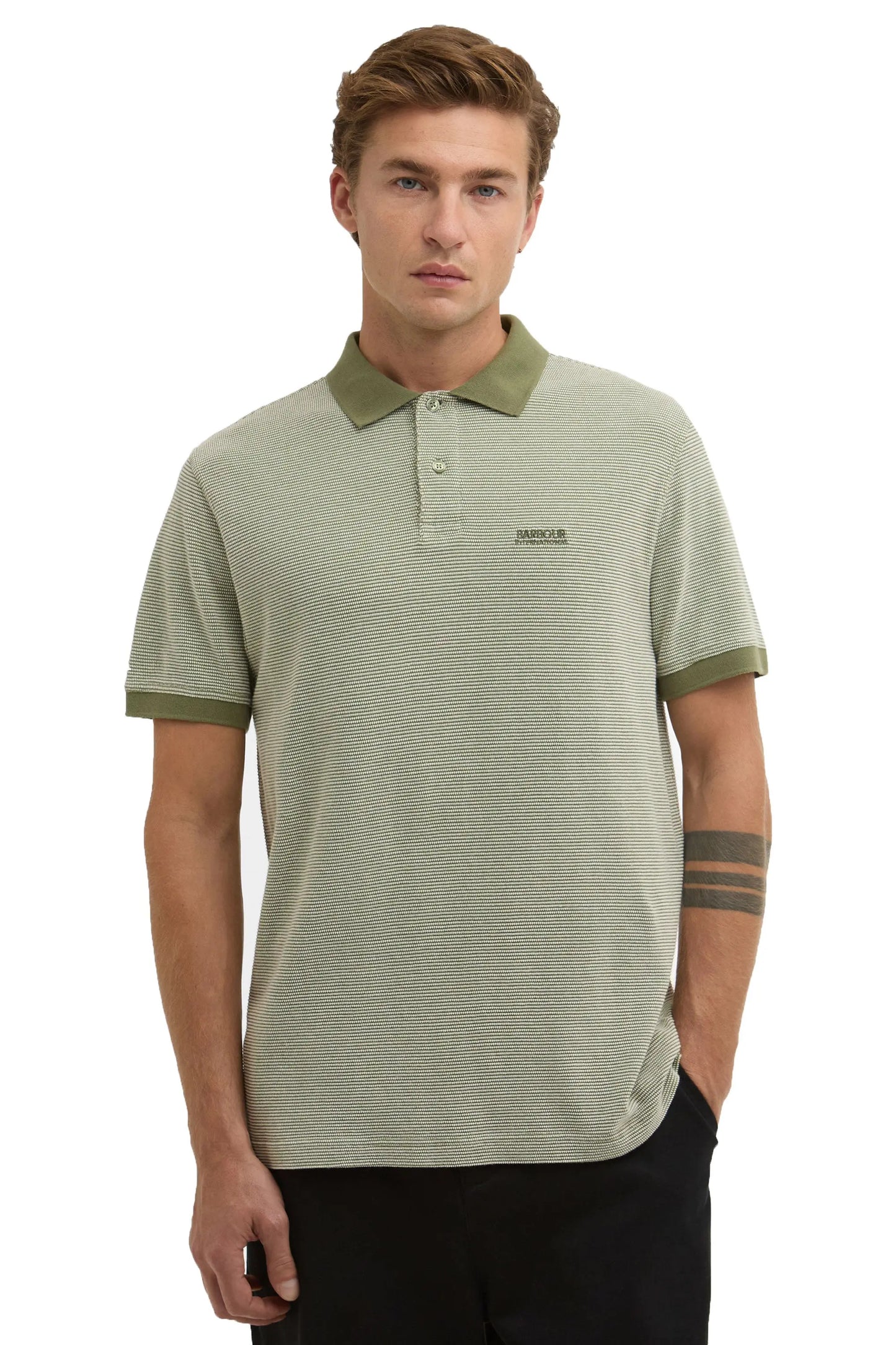 Barbour International HALLS POLO BURNT OLIVE Barbour International
