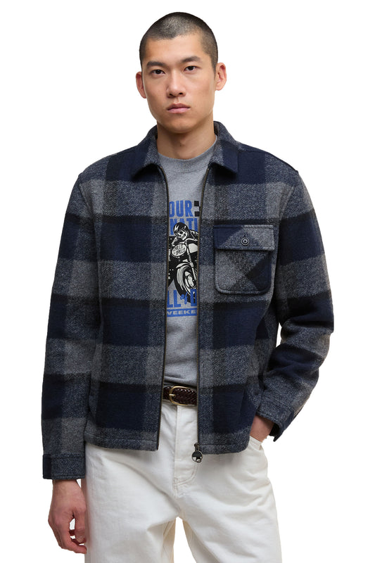 Barbour International Hailwood Overshirt Navy