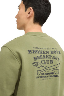 Barbour International STAITHES SWEATSHIRT OLIVINE Barbour International