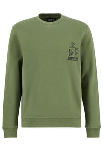 Barbour International STAITHES SWEATSHIRT OLIVINE Barbour International