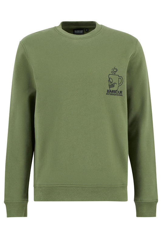 Barbour International STAITHES SWEATSHIRT OLIVINE