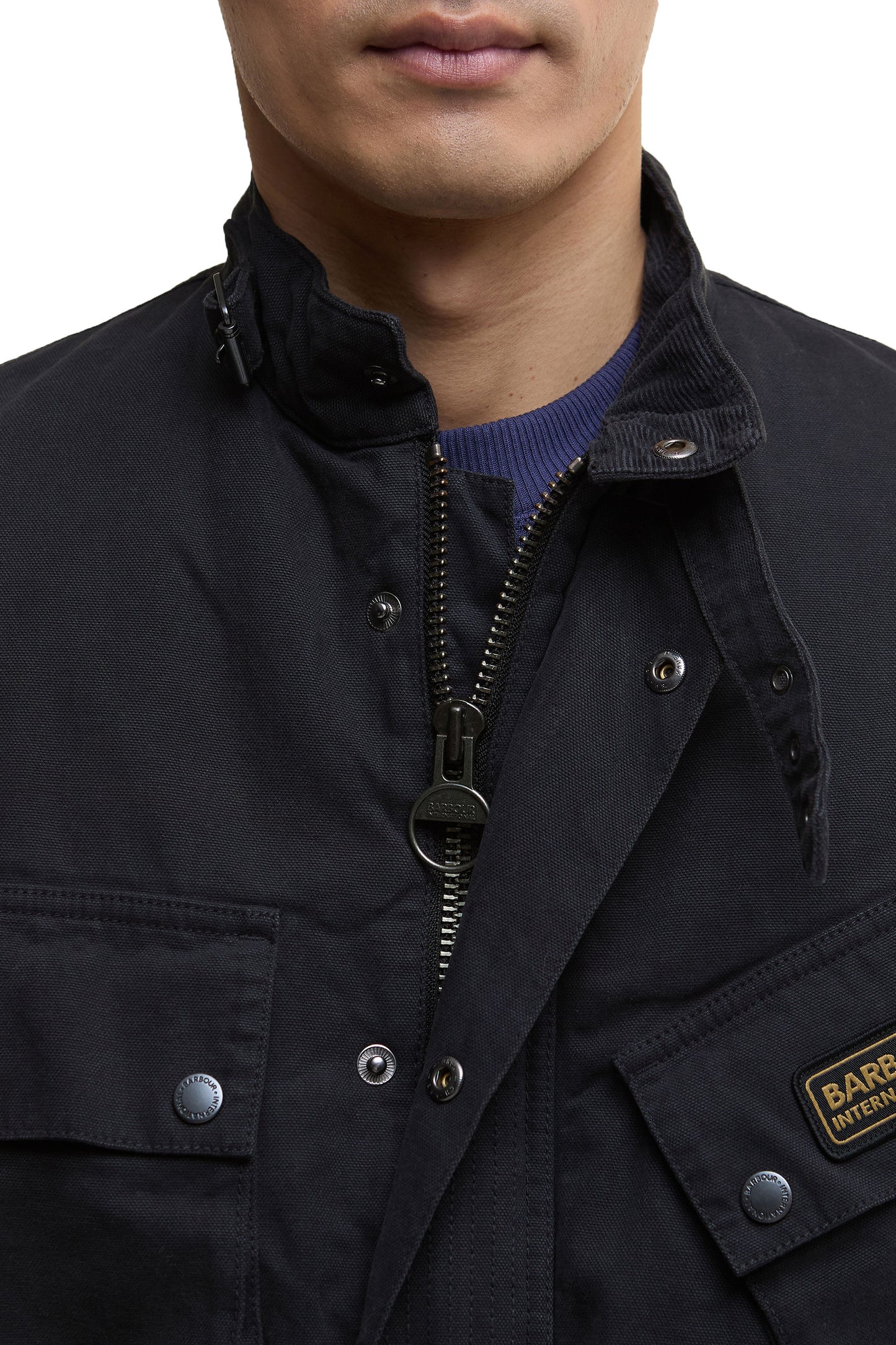 Barbour International Washed Casual A7 Jacket Black