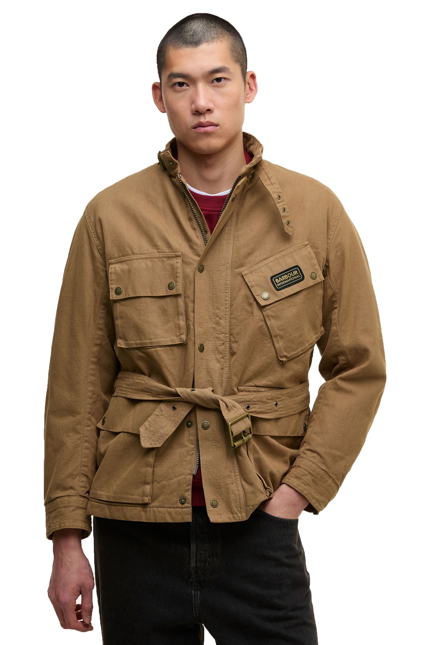 Barbour International Washed Casual A7 Jacket Sandstone