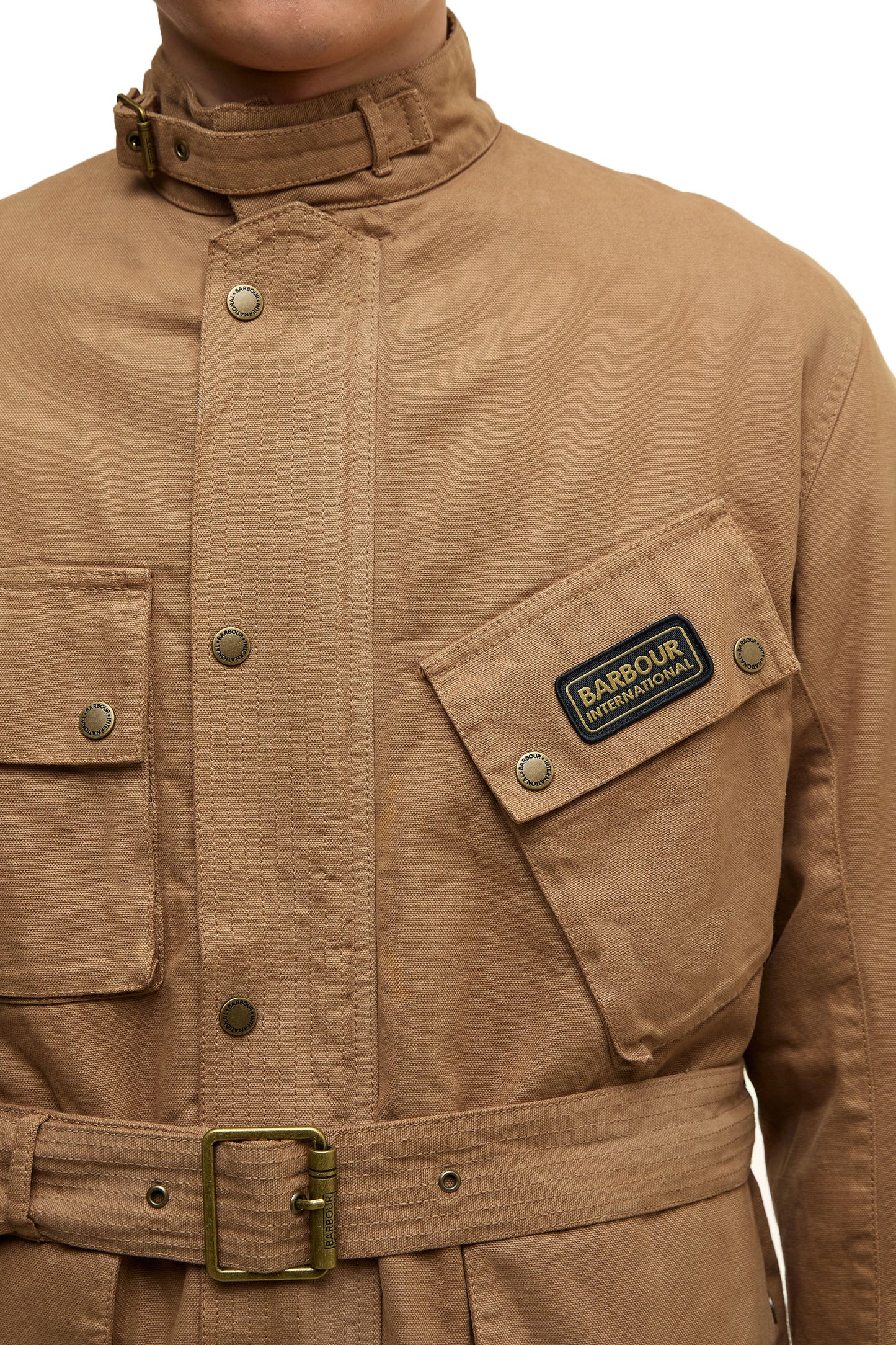 Barbour International Washed Casual A7 Jacket Sandstone