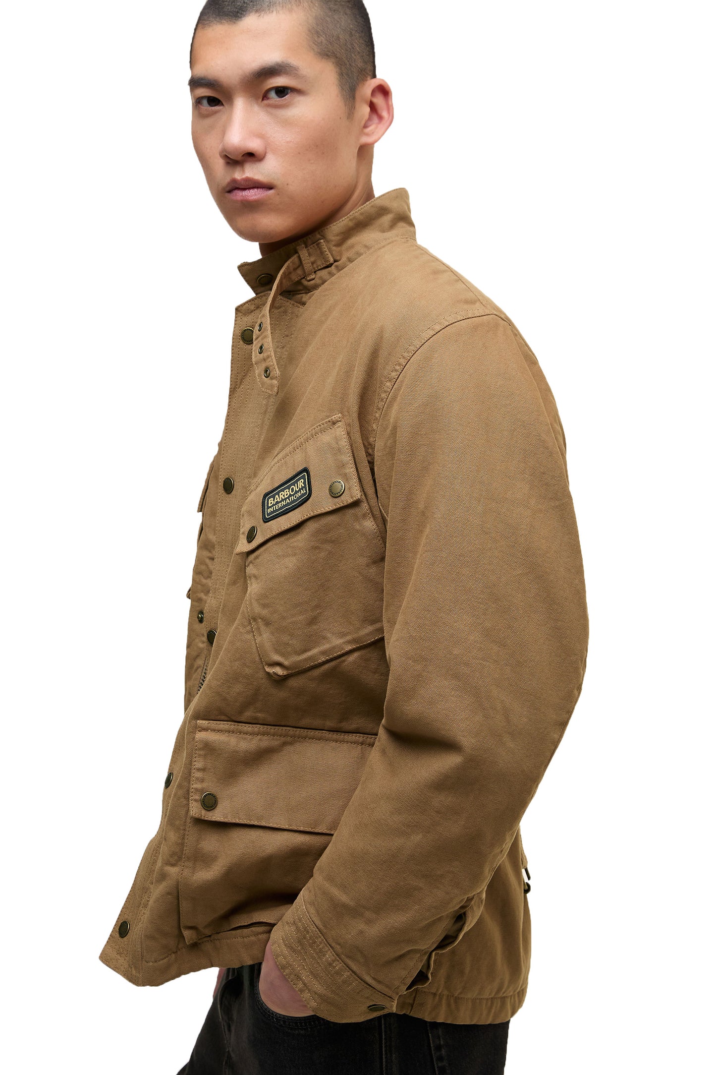 Barbour International Washed Casual A7 Jacket Sandstone