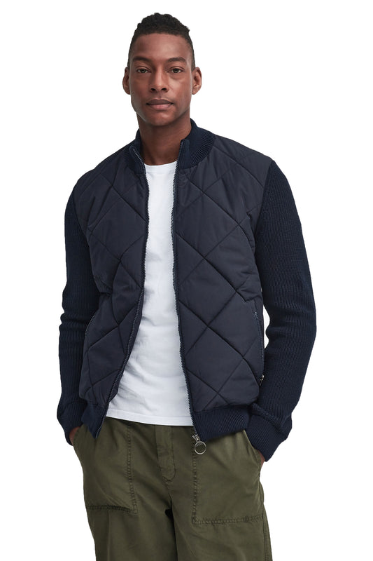 Barbour Newland Zip Knitted Jumper Navy