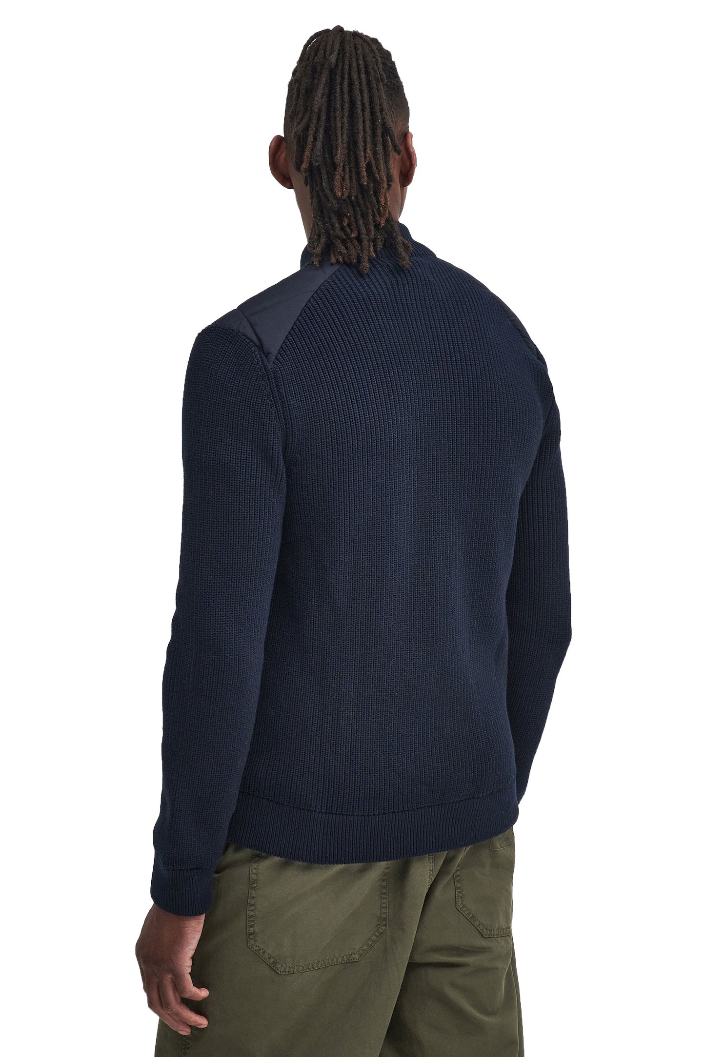 Barbour Newland Zip Knitted Jumper Navy