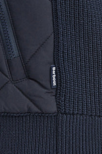 Barbour Newland Zip Knitted Jumper Navy Barbour