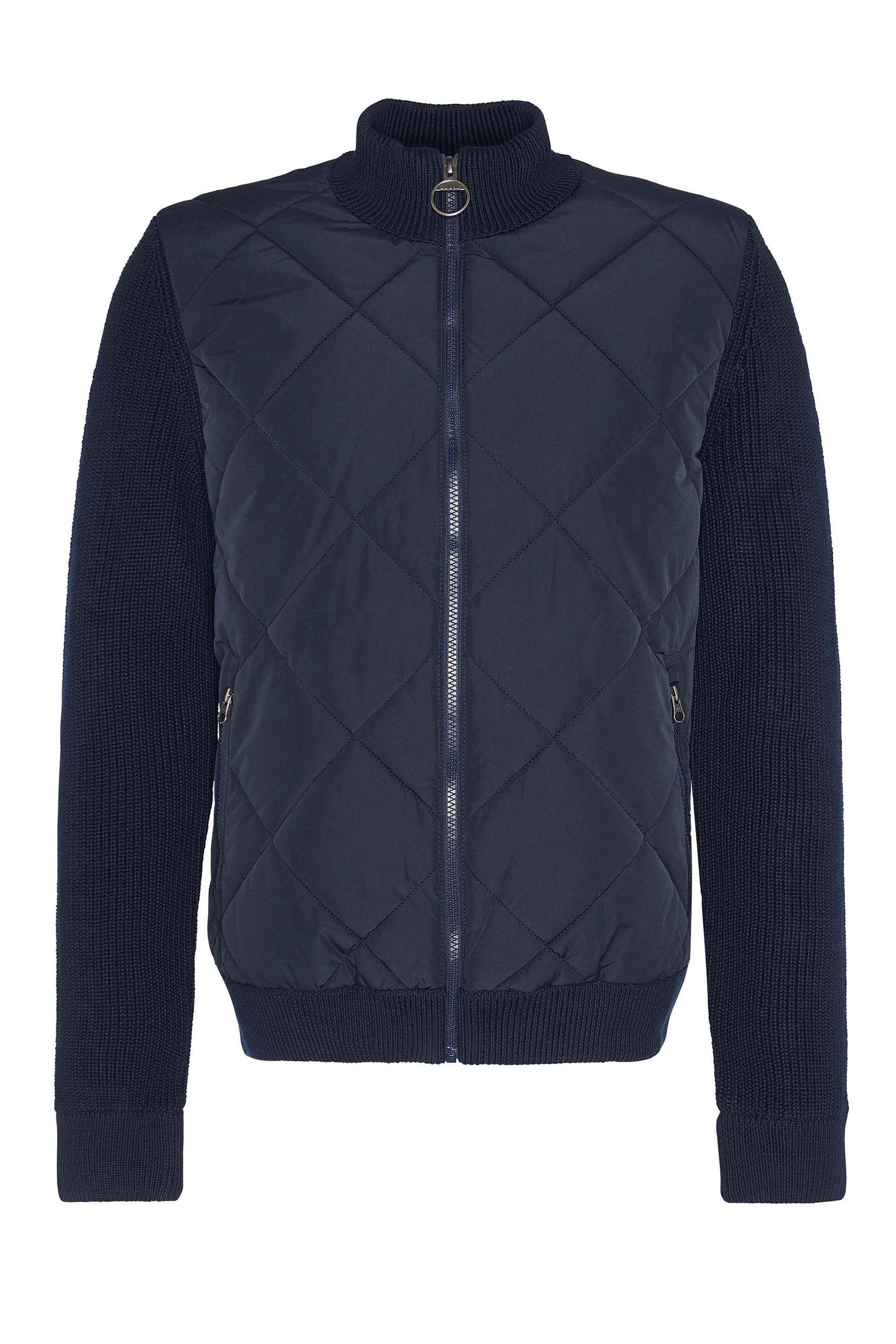 Barbour Newland Zip Knitted Jumper Navy