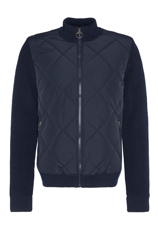 Barbour Newland Zip Knitted Jumper Navy