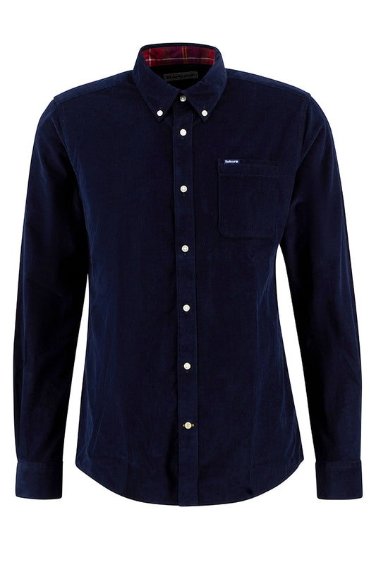 Barbour Ramsey Corduroy Shirt Navy/Red