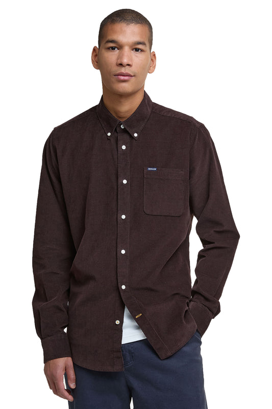 Barbour Ramsey Corduroy Shirt Dark Oak