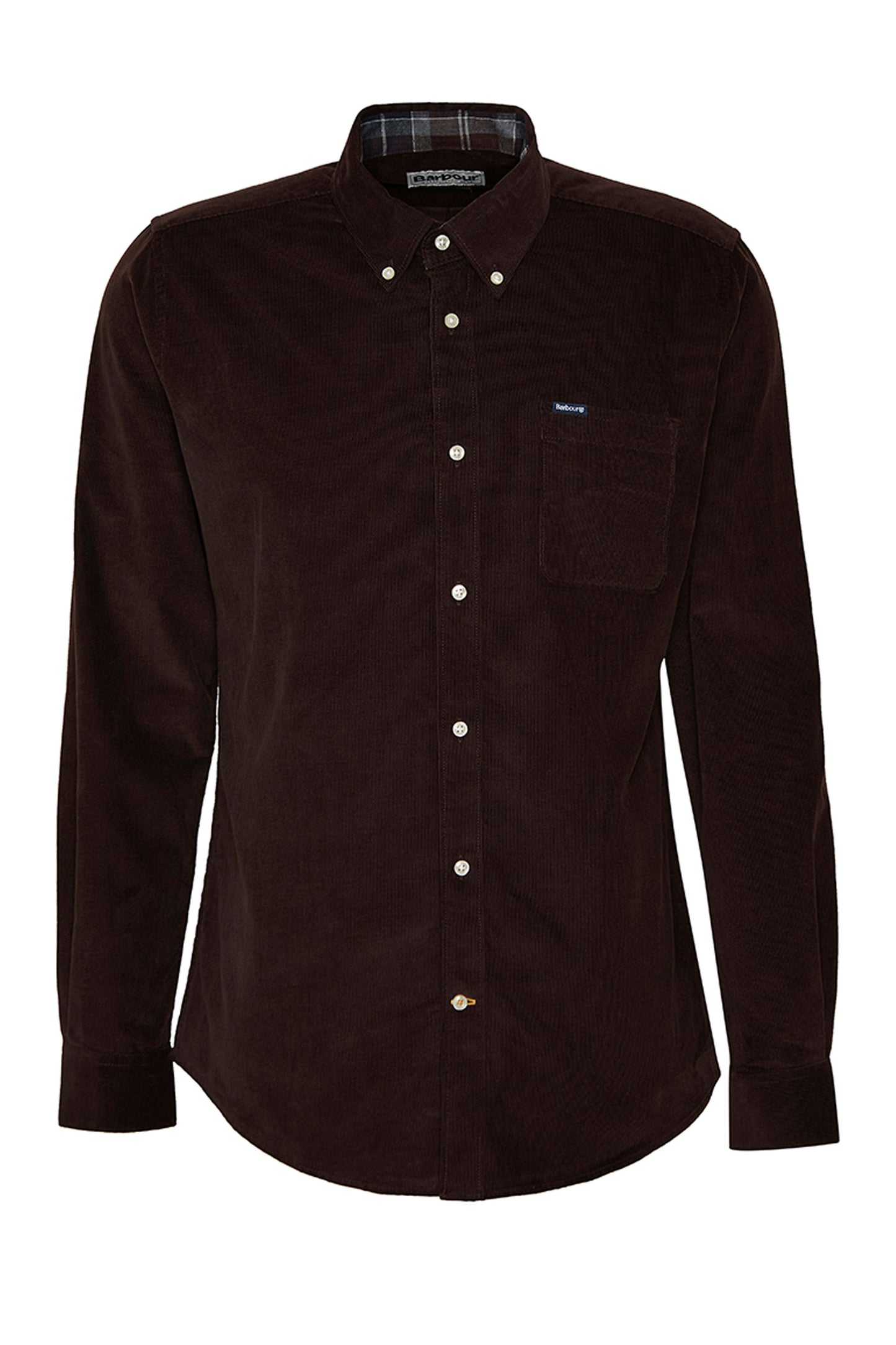 Barbour Ramsey Corduroy Shirt Dark Oak