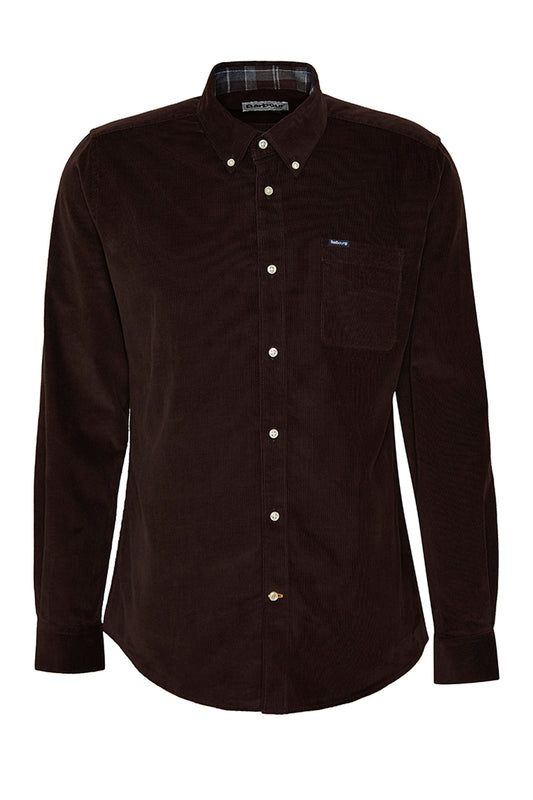 Barbour Ramsey Corduroy Shirt Dark Oak