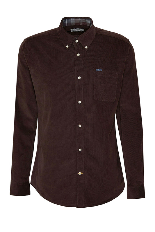 Barbour Ramsey Corduroy Shirt Dark Oak