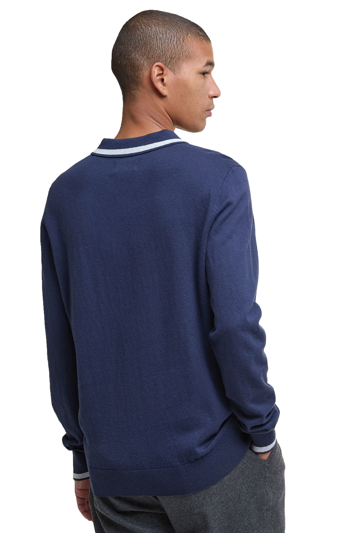 Barbour Rocton Knitted Polo Navy