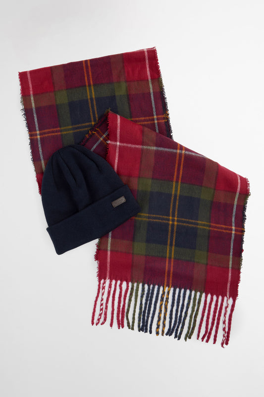 Barbour Swinton & Gallingale Gift Set Winterberry Tartan