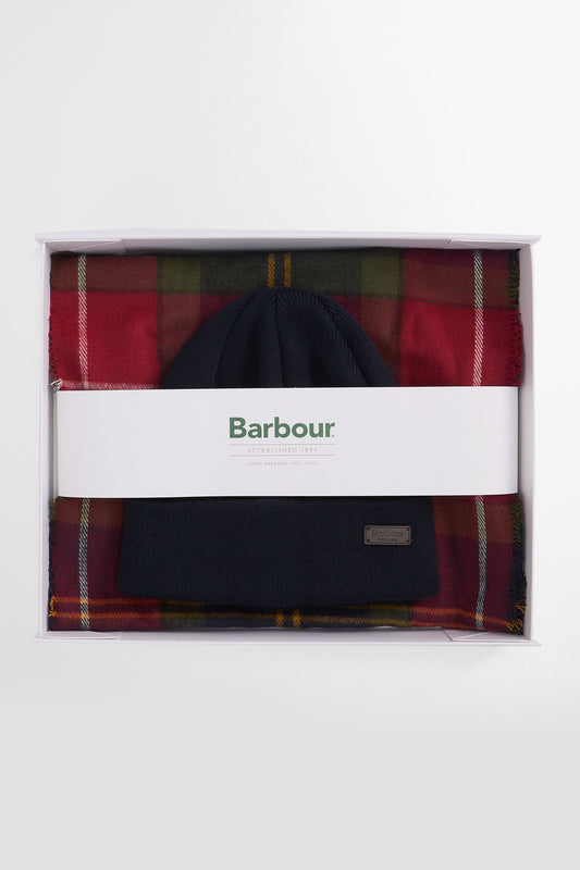 Barbour Swinton & Gallingale Gift Set Winterberry Tartan
