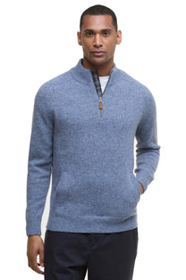Barbour Talder Half Zip Light Blue Barbour