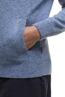 Barbour Talder Half Zip Light Blue Barbour