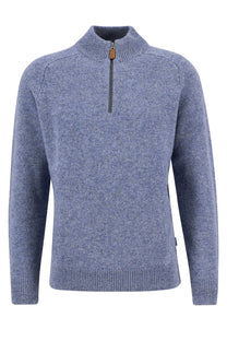 Barbour Talder Half Zip Light Blue Barbour
