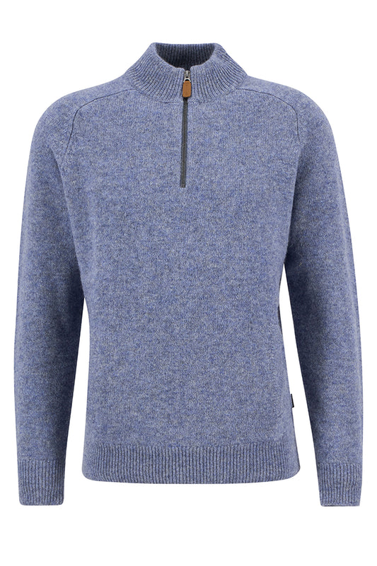 Barbour Talder Half Zip Light Blue