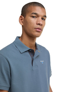 Barbour Tartan Pique Polo Blue Stone Barbour