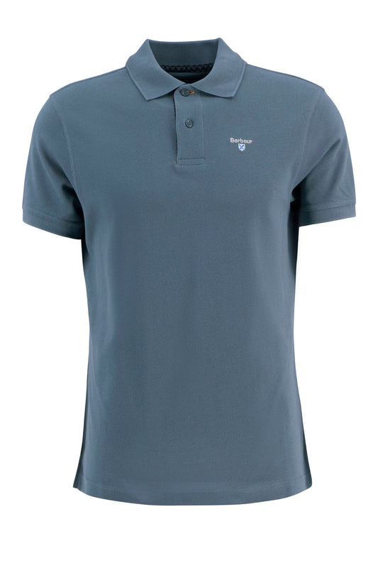 Barbour Tartan Pique Polo Blue Stone