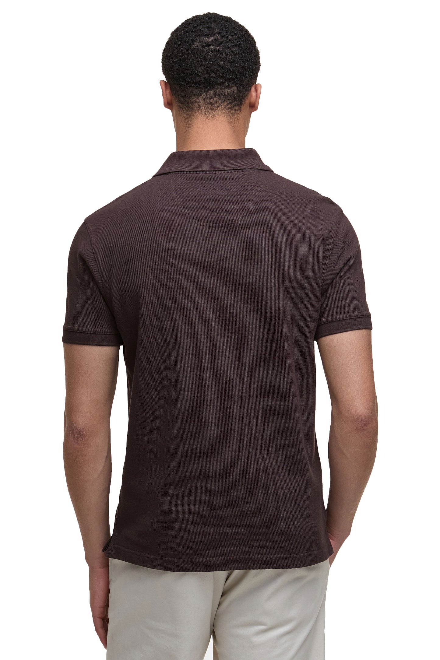 Barbour Tartan Pique Polo Dark Oak
