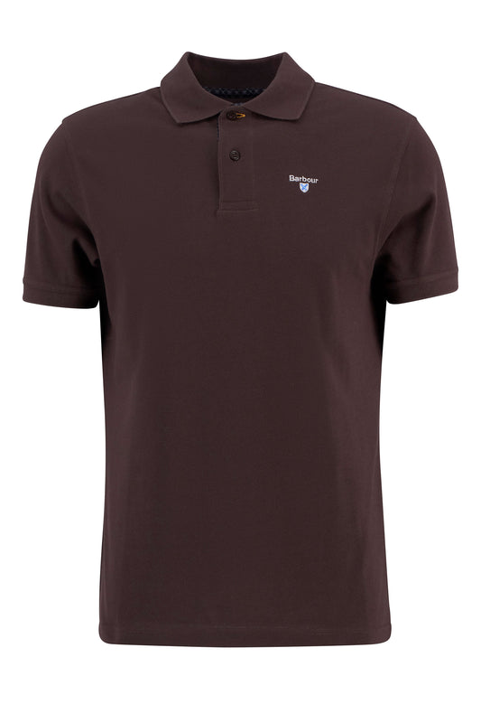 Barbour Tartan Pique Polo Dark Oak
