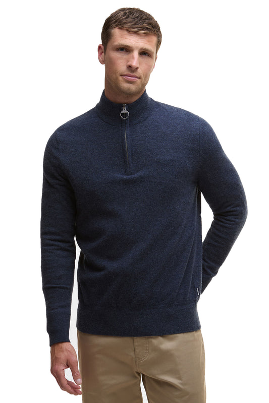 Barbour Waterbury Half Zip Knitwear Navy
